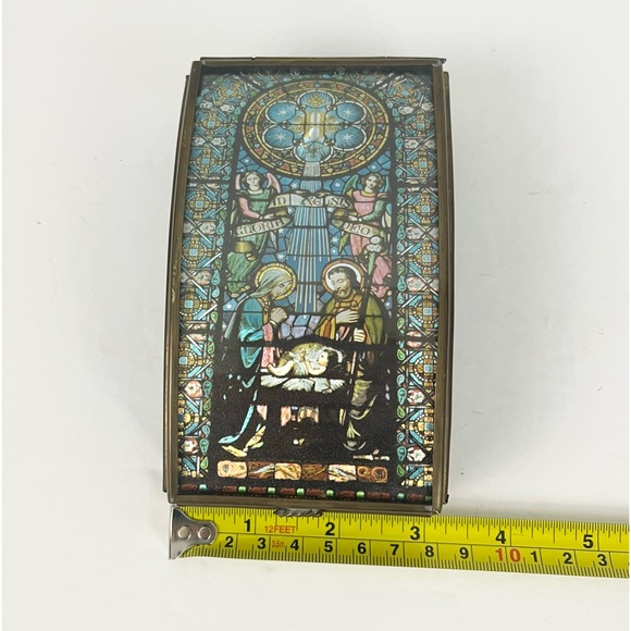 Handcrafted Via Vermont Trinket Jewelry Box Handcrafted Mexico Nativity Scene - Picture 6 of 13